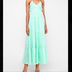 NWT Express Tiered Halter Maxi Dress